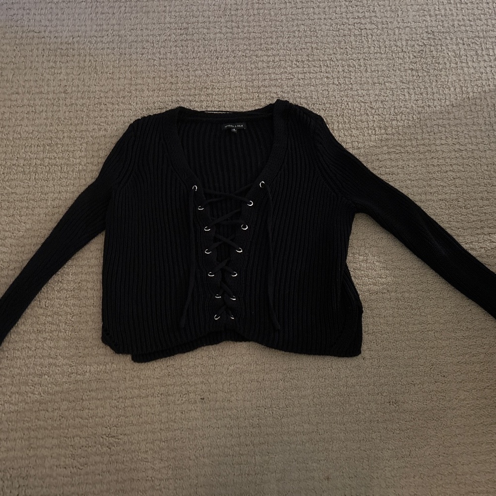 Kendall & Kylie Black Sweater